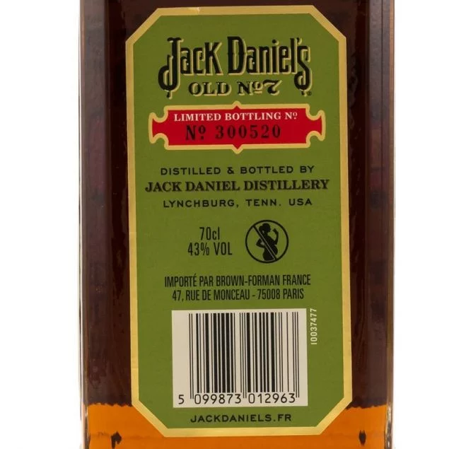 Jack Daniels Old No. 7 Legacy Edition 0,7 L 43% vol